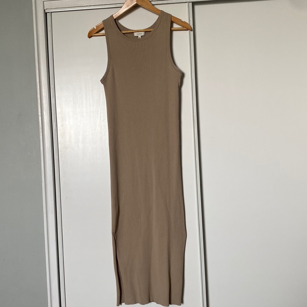 Babaton knit nylon/span midi dress